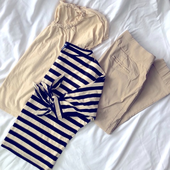 Tops - Outfit Bundle. Chaps striped T-shirt